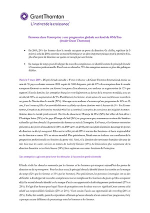 Femmes dans l’entreprise : une progression globale sur fond de #MeToo