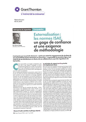 Externalisation les normes ISAE