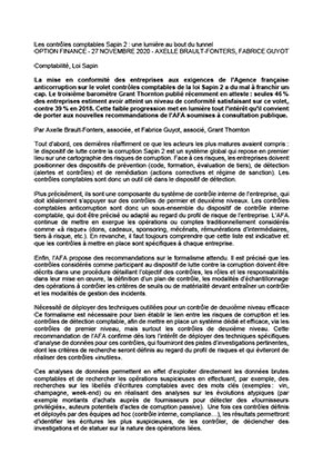 Les contrôles comptables Sapin 2 : une lumière au bout du tunnel