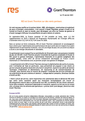 RES et Grant Thornton sur des vents porteurs