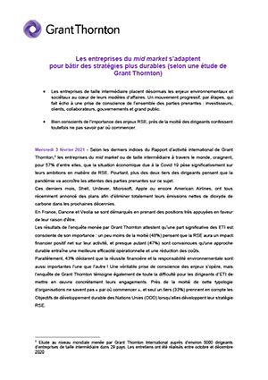 Les entreprises du mid market s’adaptent pour bâtir des stratégies plus durables