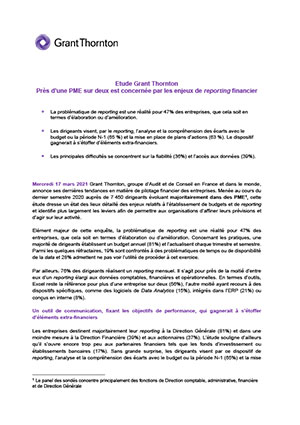 Près d’une PME sur deux est concernée par les enjeux de reporting 