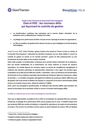 Les nouveaux défis qui façonnent le contrôle de gestion