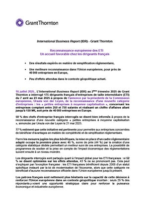 International Business Report (IBR)