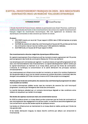 Capital-investissement français en 2025