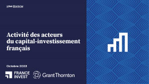 Activité au 1er semestre 2023 des acteurs du capital-investissement français