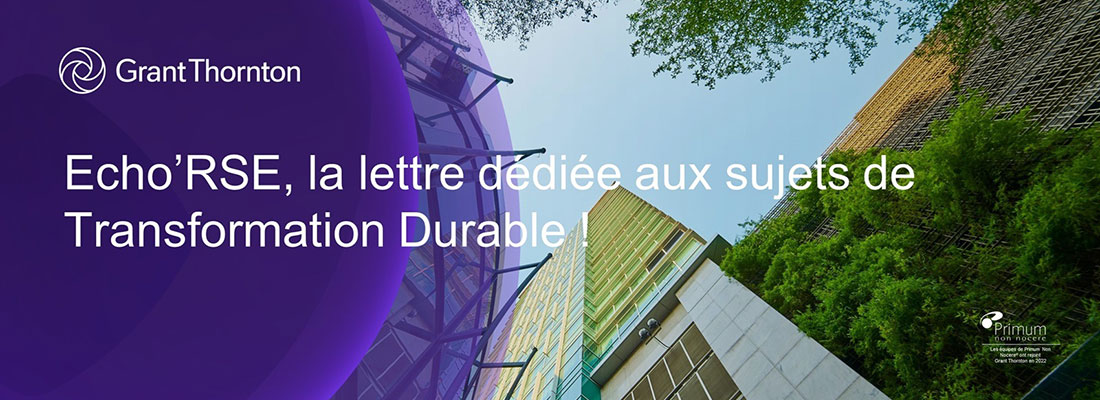 Echo’RSE : la lettre du métier Transformation Durable