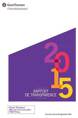 Grant Thornton Rapport transparence 2015