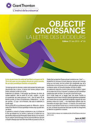 Grant Thornton France 2016 Lettre decideurs n11 BD